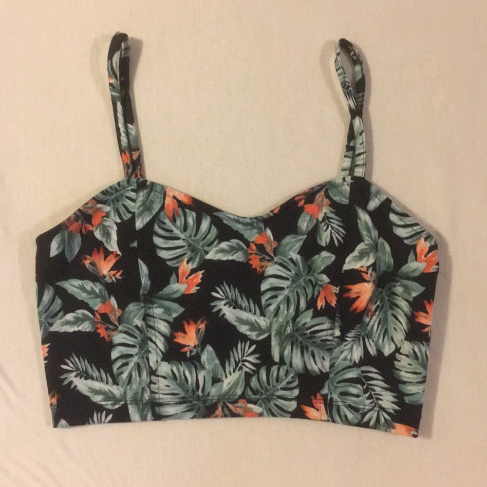 Jungle Print Crop Top